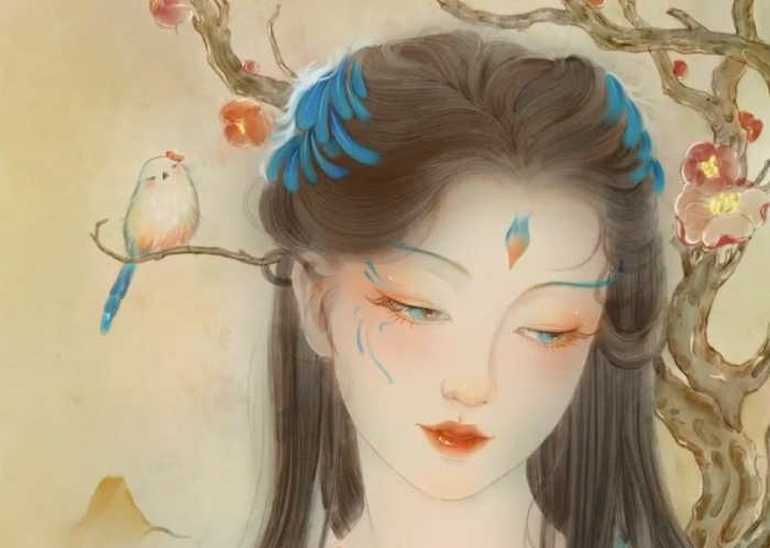 古糖八合一新古风iPad插画课2022年（高清画质带笔刷）