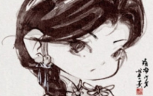 蓉儿古风水墨Q版头像团练2023年（高清画质带笔刷）