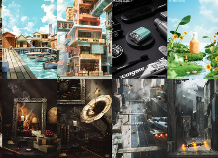 乙方C4D Octane建模渲染电商场景进阶合集（高清画质带素材）